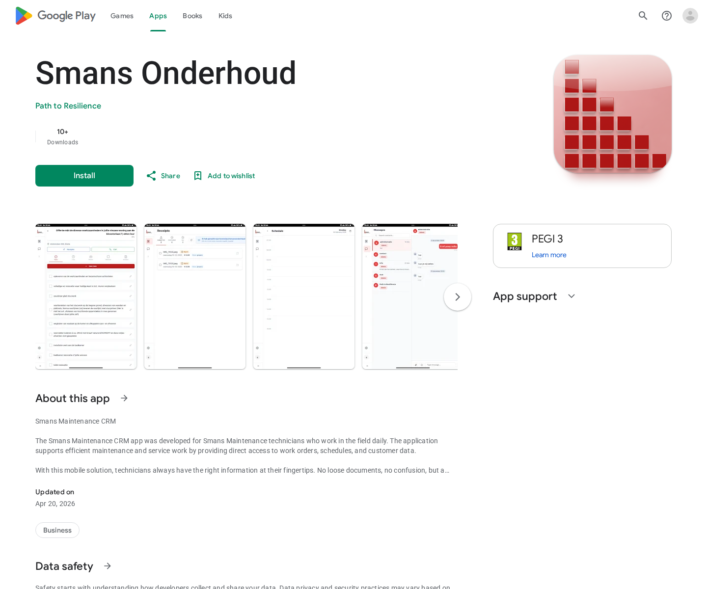Smans Onderhoud Google Play